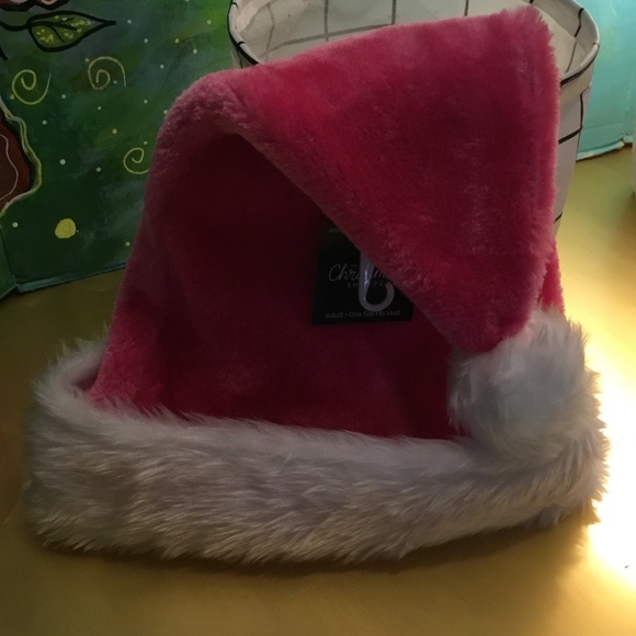 New Hot Pink adult Santa Claus Hat - Picture 1 of 3